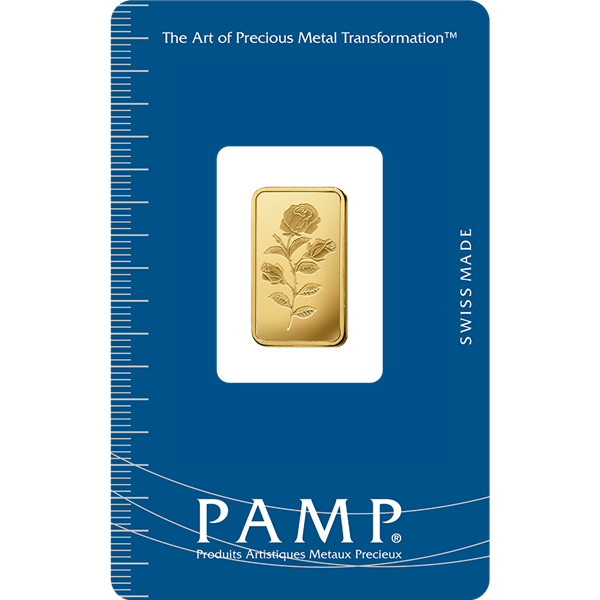 Gold PAMP Suisse Rosa Bar - 10 Gram